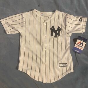 Classic Yankees Derek Jeter Striped Jersey-4T